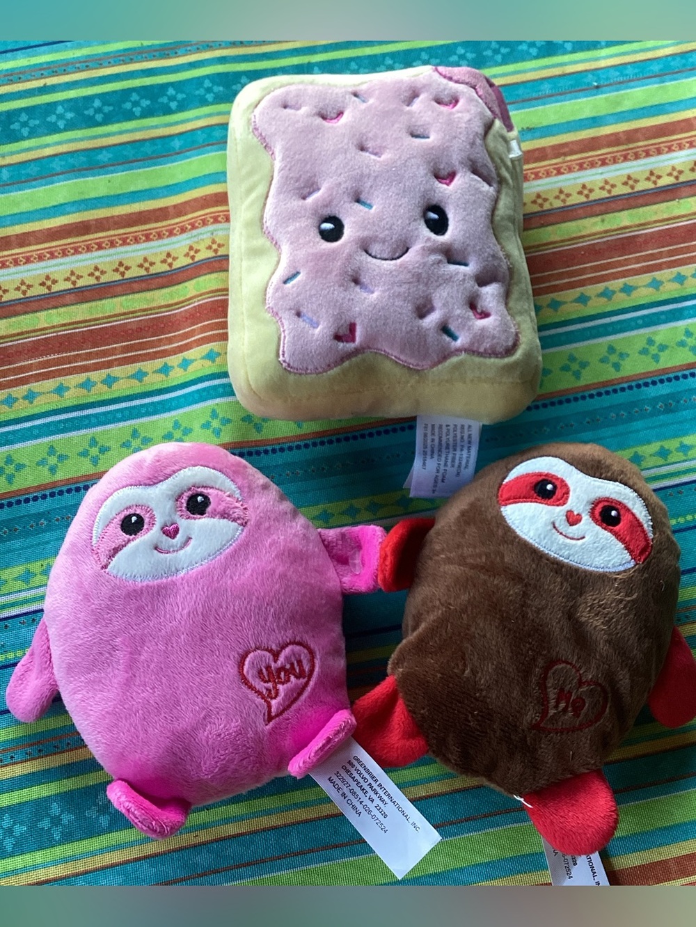 Plush Squishies - set of 3 - perfect for saying I Love You!